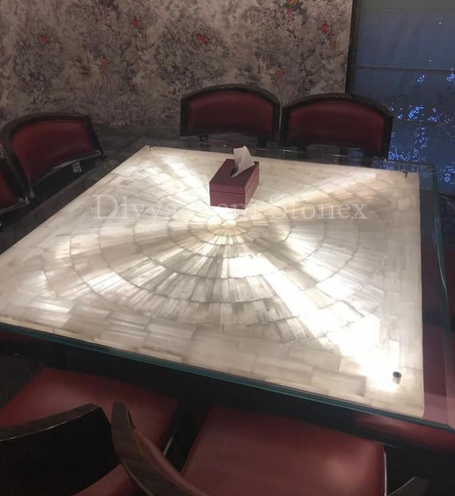 Selenite Table